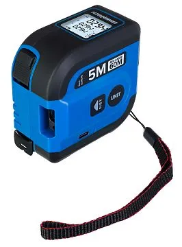 Рулетка с лазерным дальномером Ermenrich Reel SLR640, синий (выставочный образец), изображение 1