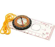 Компас жидкостный Kromatech 42 мм, для карт, с линейкой и лупой 2x