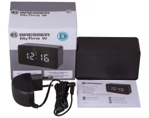 Часы настольные Bresser MyTime W Color LED, черные, изображение 2