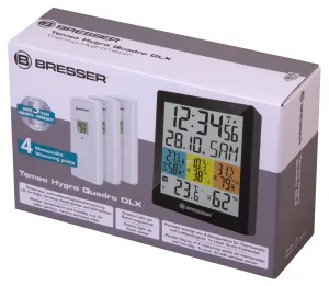 Метеостанция Bresser Temeo Hygro Quadro DLX с тремя датчиками, черная, изображение 10