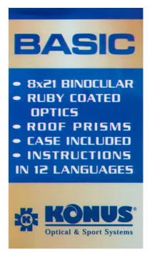 Бинокль Konus Basic 8x21, изображение 14