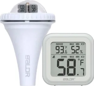 Термометр цифровой для бассейна BALDR HCS565ARF+HCS015T2H с датчиком, изображение 2