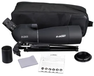Зрительная труба SVBONY SV28 25–75x70 WP со штативом, изображение 6