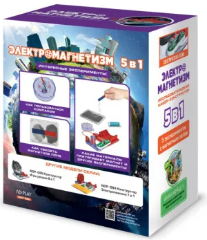 Исследовательский набор-конструктор ND Play «Электромагнетизм 5 в 1» 6+, изображение 2