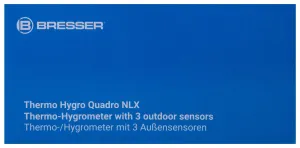 Метеостанция Bresser Thermo Hygro Quadro NLX с тремя датчиками, изображение 15