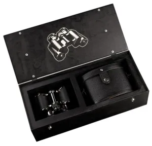 Бинокль БПЦ5 8x30M, хром, жесткий футляр, в шкатулке, изображение 4