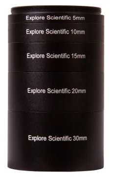 Набор удлинительных колец Explore Scientific M48x0,75 (30, 20, 15, 10, 5 мм), изображение 4