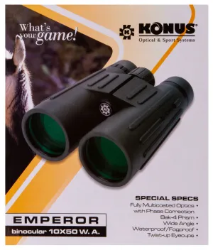Бинокль Konus Emperor 10x50 WA Green, изображение 7