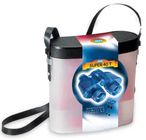 Бинокль детский Navir «Натуралист» 3,5x, прозрачный корпус, красный, с футляром, изображение 3