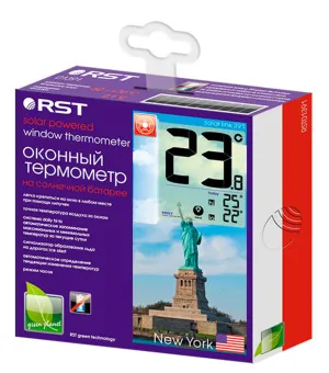 Термометр цифровой RST 01391 с солнечной батареей, оконный, изображение 4