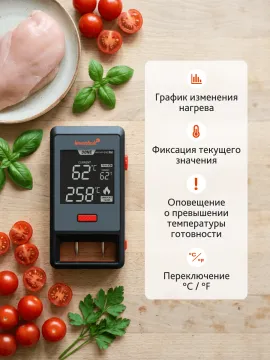 Термометр для мяса Levenhuk Wezzer Grill BT50, изображение 14